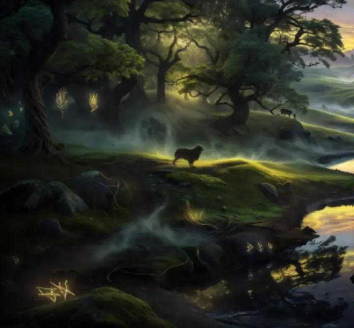 Magyar tájak által inspirált varázslatos fantasy tájkép